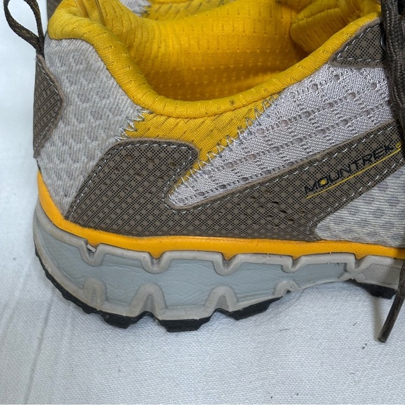 Mountrek Woodland Trail Hiking Shoes Sneakers-Tan/Gray/Yellow-Women Size 7.5 - Picture 8 of 12